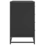 Cajonera de madera contrachapada negro 70x41x70 cm de , Cajoneras - Ref: Foro24-849079, Precio: 120,30 €, Descuento: %