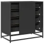 Cajonera de madera contrachapada negro 70x41x70 cm de , Cajoneras - Ref: Foro24-849079, Precio: 120,30 €, Descuento: %