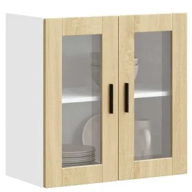 Armario de pared para cocina puerta cristal Porto roble sonoma von , Küchenschränke - Ref: Foro24-854150, Preis: 69,32 €, Rab...