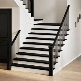 Peldaños de escalera 2 uds madera maciza roble marrón oscuro by , Stair mats - Ref: Foro24-3283801, Price: 83,01 €, Discount: %