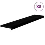 Peldaños de escalera 8 uds madera maciza roble marrón oscuro de , Alfombrillas para escalones - Ref: Foro24-3283036, Precio: ...