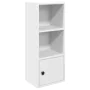Estantería de madera de ingeniería blanca 31x24x77 cm by , Bookcases and shelves - Ref: Foro24-860328, Price: 39,22 €, Discou...
