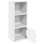 Estantería de madera de ingeniería blanca 31x24x77 cm by , Bookcases and shelves - Ref: Foro24-860328, Price: 39,22 €, Discou...