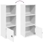 Estantería de madera de ingeniería blanca 31x24x77 cm by , Bookcases and shelves - Ref: Foro24-860328, Price: 39,22 €, Discou...