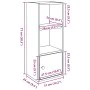 Estantería madera de ingeniería color envejecido 31x24x77 cm von , Bücherregale und Regale - Ref: Foro24-860335, Preis: 37,64...
