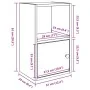 Estantería de madera de ingeniería roble sonoma 31x24x52 cm de , Librerías y estanterías - Ref: Foro24-860321, Precio: 35,76 ...