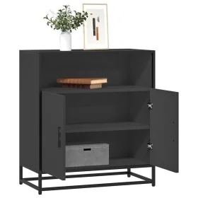 Aparador de madera de ingeniería negro 68x35x76 cm by , Sideboards - Ref: Foro24-848999, Price: 85,80 €, Discount: %