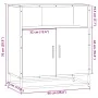 Aparador de madera de ingeniería negro 68x35x76 cm de , Aparadores - Ref: Foro24-848999, Precio: 81,17 €, Descuento: %
