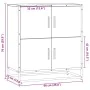 Aparador madera ingeniería roble Sonoma 68x35x76 cm by , Sideboards - Ref: Foro24-848990, Price: 91,78 €, Discount: %