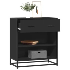 Aparador de madera de ingeniería negro 68x35x76 cm by , Sideboards - Ref: Foro24-848984, Price: 97,74 €, Discount: %