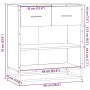 Aparador de madera de ingeniería negro 68x35x76 cm de , Aparadores - Ref: Foro24-848984, Precio: 84,00 €, Descuento: %