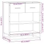 Aparador madera ingeniería roble ahumado 68x35x76 cm by , Sideboards - Ref: Foro24-848986, Price: 81,41 €, Discount: %