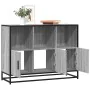 Aparador de madera de ingeniería gris sonoma 100x35x76 cm by , Sideboards - Ref: Foro24-849032, Price: 112,30 €, Discount: %