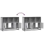Aparador de madera de ingeniería gris sonoma 100x35x76 cm by , Sideboards - Ref: Foro24-849032, Price: 112,30 €, Discount: %