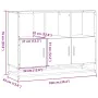 Aparador de madera de ingeniería gris sonoma 100x35x76 cm by , Sideboards - Ref: Foro24-849032, Price: 112,30 €, Discount: %