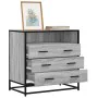 Cajonera de madera contrachapada gris sonoma 70x41x70 cm de , Cajoneras - Ref: Foro24-849087, Precio: 120,04 €, Descuento: %