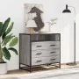 Cajonera de madera contrachapada gris sonoma 70x41x70 cm de , Cajoneras - Ref: Foro24-849087, Precio: 120,04 €, Descuento: %