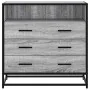 Cajonera de madera contrachapada gris sonoma 70x41x70 cm de , Cajoneras - Ref: Foro24-849087, Precio: 120,04 €, Descuento: %
