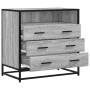 Cajonera de madera contrachapada gris sonoma 70x41x70 cm de , Cajoneras - Ref: Foro24-849087, Precio: 120,04 €, Descuento: %