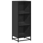 Estantería madera ingeniería negra 40x35x107,5 cm de , Librerías y estanterías - Ref: Foro24-849109, Precio: 69,93 €, Descuen...