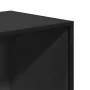 Estantería madera ingeniería negra 60x35x107,5 cm de , Librerías y estanterías - Ref: Foro24-849114, Precio: 85,55 €, Descuen...