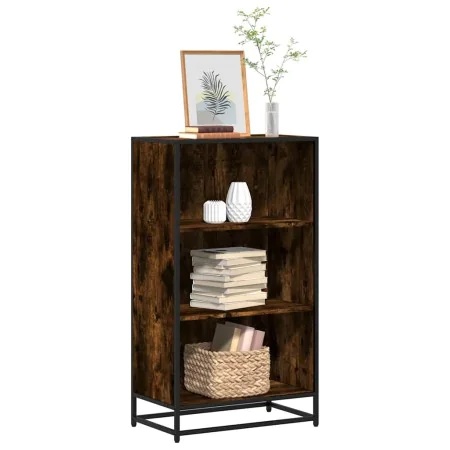Estantería madera ingeniería color roble ahumado 60x35x107,5 cm de , Librerías y estanterías - Ref: Foro24-849116, Precio: 83...