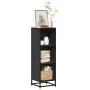 Estantería librería madera ingeniería negra 33,5x33x107,5 cm by , Bookcases and shelves - Ref: Foro24-849154, Price: 65,51 €,...