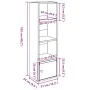 Estantería de madera de ingeniería blanca 31x24x102 cm von , Bücherregale und Regale - Ref: Foro24-860337, Preis: 48,05 €, Ra...