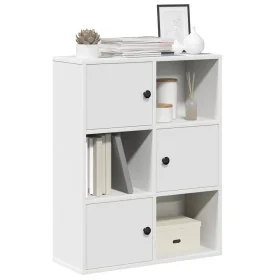 Estantería de madera de ingeniería blanca 60x24x76,5 cm by , Bookcases and shelves - Ref: Foro24-860382, Price: 63,96 €, Disc...