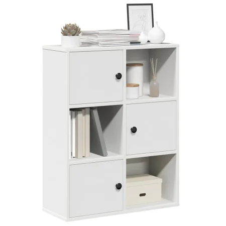 Estantería de madera de ingeniería blanca 60x24x76,5 cm von , Bücherregale und Regale - Ref: Foro24-860382, Preis: 63,88 €, R...