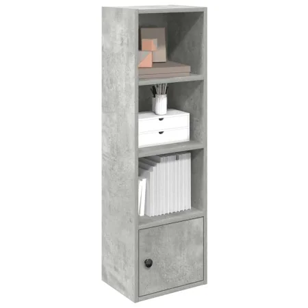 Estantería de madera de ingeniería gris hormigón 31x24x102 cm de , Librerías y estanterías - Ref: Foro24-860340, Precio: 47,7...