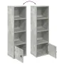 Estantería de madera de ingeniería gris hormigón 31x24x102 cm de , Librerías y estanterías - Ref: Foro24-860340, Precio: 47,7...