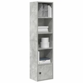Estantería de madera de ingeniería gris hormigón 31x24x127 cm by , Bookcases and shelves - Ref: Foro24-860349, Price: 54,15 €...