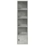 Estantería de madera de ingeniería gris hormigón 31x24x127 cm de , Librerías y estanterías - Ref: Foro24-860349, Precio: 54,1...