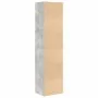 Estantería de madera de ingeniería gris hormigón 31x24x127 cm de , Librerías y estanterías - Ref: Foro24-860349, Precio: 54,1...