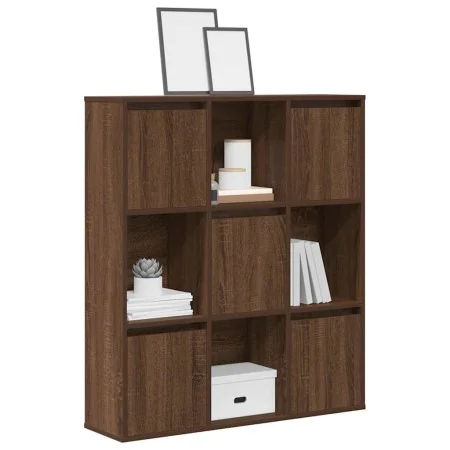 Estantería de madera de ingeniería marrón roble 89x24x101,5 cm de , Librerías y estanterías - Ref: Foro24-860406, Precio: 94,...
