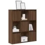 Estantería de madera de ingeniería marrón roble 89x24x101,5 cm de , Librerías y estanterías - Ref: Foro24-860406, Precio: 94,...