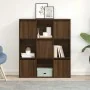 Estantería de madera de ingeniería marrón roble 89x24x101,5 cm de , Librerías y estanterías - Ref: Foro24-860406, Precio: 94,...