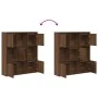 Estantería de madera de ingeniería marrón roble 89x24x101,5 cm de , Librerías y estanterías - Ref: Foro24-860406, Precio: 94,...