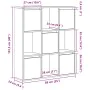 Estantería de madera de ingeniería marrón roble 89x24x101,5 cm de , Librerías y estanterías - Ref: Foro24-860406, Precio: 94,...
