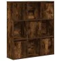 Estantería madera de ingeniería roble ahumado 89x24x101,5 cm de , Librerías y estanterías - Ref: Foro24-860404, Precio: 92,11...