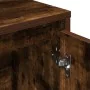 Estantería madera de ingeniería roble ahumado 89x24x101,5 cm de , Librerías y estanterías - Ref: Foro24-860404, Precio: 92,11...