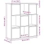 Estantería madera de ingeniería roble ahumado 89x24x101,5 cm de , Librerías y estanterías - Ref: Foro24-860404, Precio: 92,11...