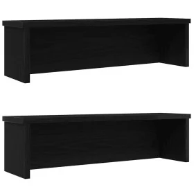 Estantes de cocina apilables 2 uds negro 50x15x16 cm von , Behälter für Küchenutensilien - Ref: Foro24-860484, Preis: 29,63 €...