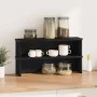 Estantes de cocina apilables 2 uds negro 50x15x16 cm von , Behälter für Küchenutensilien - Ref: Foro24-860484, Preis: 29,60 €...