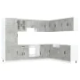 Mueble cocina Kalmar gris hormigón 14 pzas madera contrachapada by , Kitchen cabinets - Ref: Foro24-3314975, Price: 962,26 €,...