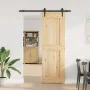 Puerta corredera con herrajes madera maciza de pino 70x210 cm de , Puertas - Ref: Foro24-3332736, Precio: 174,42 €, Descuento: %