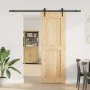 Puerta corredera con herrajes madera maciza de pino 80x210 cm de , Puertas - Ref: Foro24-3332743, Precio: 211,99 €, Descuento: %