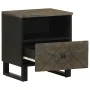 Mesitas de noche 2 uds madera maciza de mango negro 40x33x46 cm by , Nightstands - Ref: Foro24-4017691, Price: 110,74 €, Disc...