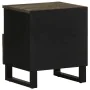 Mesitas de noche 2 uds madera maciza de mango negro 40x33x46 cm by , Nightstands - Ref: Foro24-4017691, Price: 110,74 €, Disc...